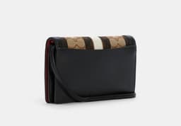 COACH Anna Foldover Clutch Crossbody In Signature Jacquard With Stripe thumbnail 2