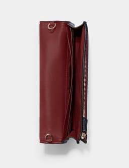 COACH Anna Foldover Clutch Crossbody In Signature Jacquard With Stripe thumbnail 3