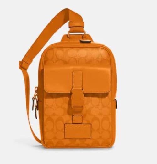 COACH Track Pack In Signature Canvas