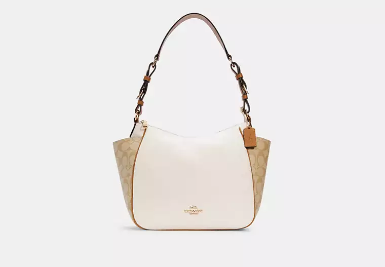 COACH Rori Shoulder Bag In Colorblock Signature Canvas