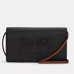 COACH Anna Foldover Crossbody Clutch With Horse And Carriage thumbnail 1