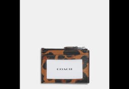 COACH Mini Skinny Id Case With Leopard Print thumbnail 2