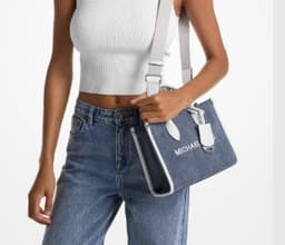 Michael Kors Mirella Denim Crossbody thumbnail 3