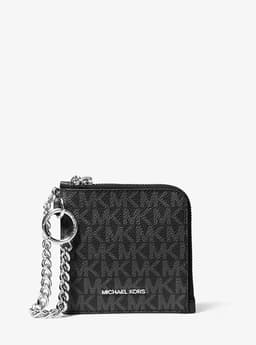 MICHAEL KORS Jet Set Travel Medium Signature Logo Chain Wallet thumbnail 1