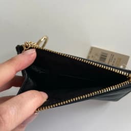 MICHAEL KORS Black Card Holder with Gold Accents thumbnail 3