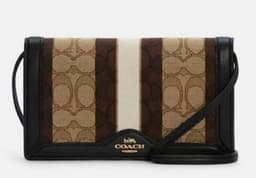 Anna Foldover Clutch Crossbody In Signature Jacquard With St