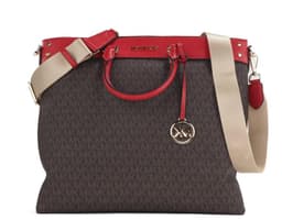 Michael Kors Travel Large Flame Signature Pvc Top Zip North 