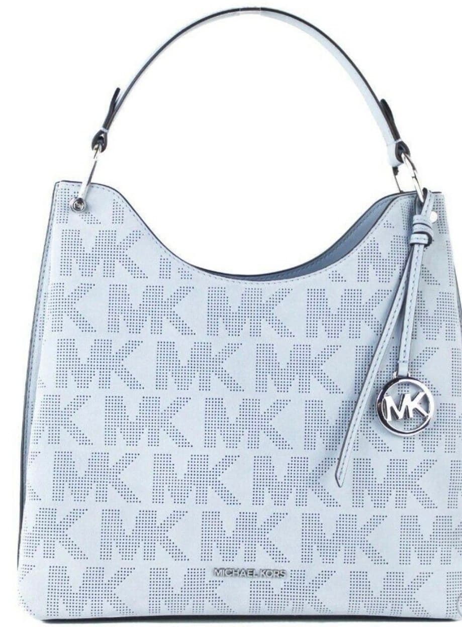 I'm Waffling this beautiful Michael Kors bag in Baby blue fo