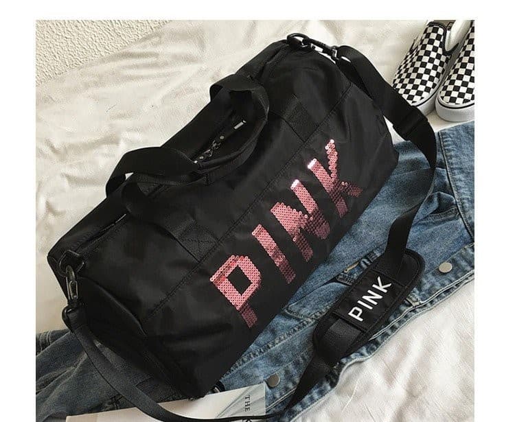 Pink girls woman gym bag