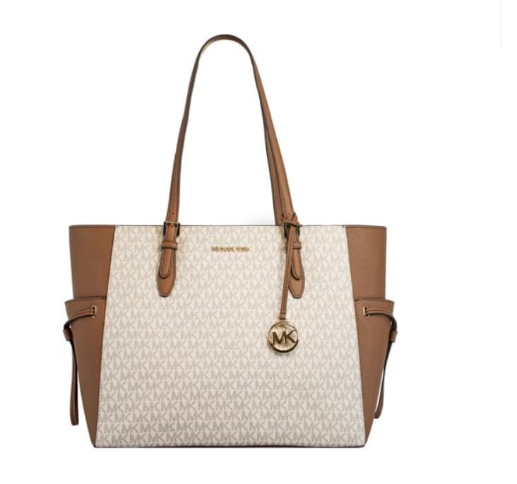 Michael Kors Vanilla Gilly Large Drawstring Travel Shoulder