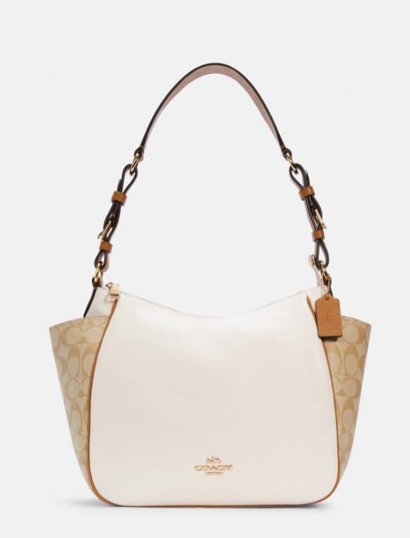 Rori Shoulder Bag In Colorblock Signature Canvas